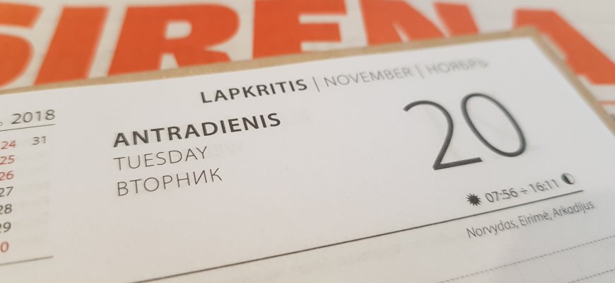 Lapkričio 20-oji Lietuvoje ir pasaulyje