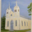 Tautodailininkai įgyvendino išskirtinį projektą: drobėse įamžino rajono bažnyčias (foto)