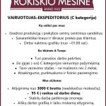 Vairuotojas-ekspeditorius (C kategorija)