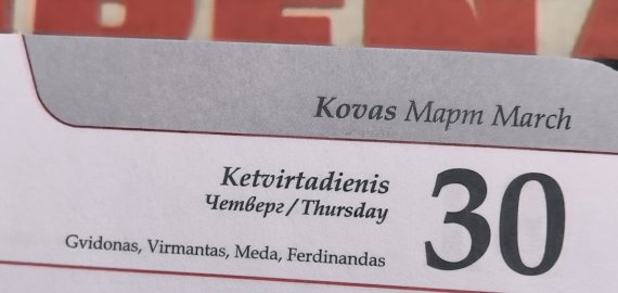 Kovo 30-oji Lietuvoje ir pasaulyje