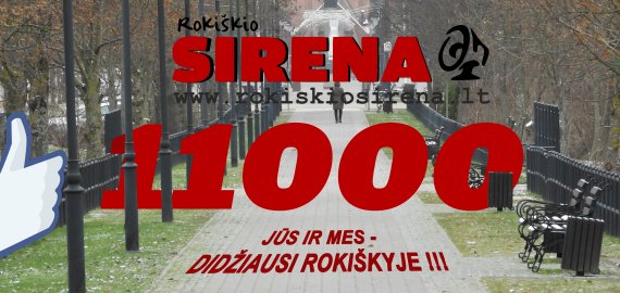 Rokiškio Sireną Facebook'e seka 11000 žmonių!