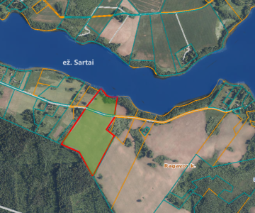 10,73 ha sklypas prie Sartų ežero
