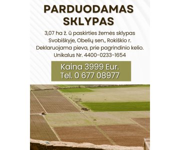 Žemė Obelių seniūnijoje