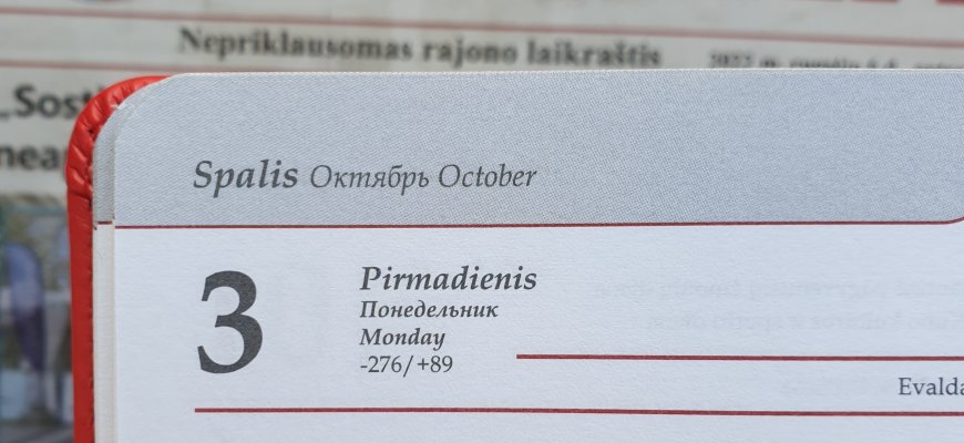 Spalio 3-oji Lietuvoje ir pasaulyje