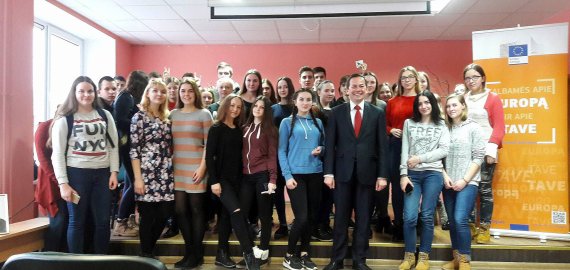 Kamajų Antano Stazdo gimnazijoje – A. Pranckevičiaus paskaita