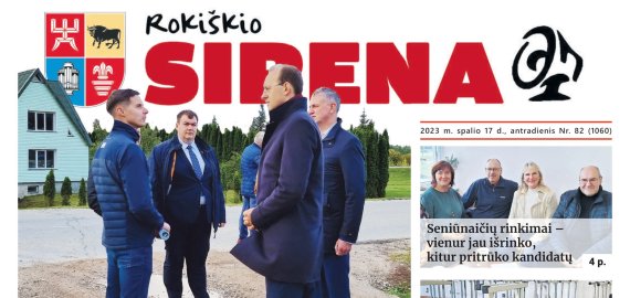 Antradienio, spalio 17-os „Rokiškio Sirenos“ numeris paruoštas!