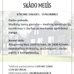 Ieškome dailidės-staklininko 