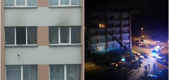 Paryčiais Taikos gatvės daugiabučių gyventojus prižadino gaisras (foto+video)