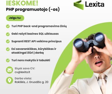 PHP programuotojas (-a)