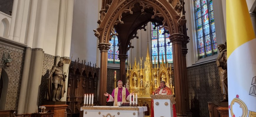 Tikinčiųjų šventė: sekmadienį rokiškėnai sutiko Panevėžio vyskupą L. Vodopjanovą (foto)