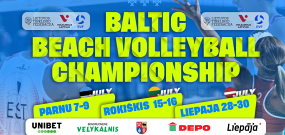 Liepos 15-16 d. Rokiškyje vyks Baltijos šalių paplūdimio tinklinio čempionatas
