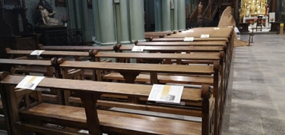 Rokiškio šv. apaštalo evangelisto Mato bažnyčioje karantino metu telpa 50 tikinčiųjų