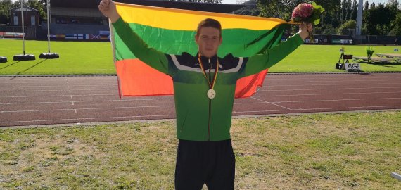 Rokiškietis Mažvydas Paurys - Europos kurčiųjų lengvosios atletikos disko metimo vicečempionas