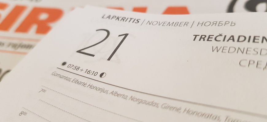 Lapkričio 21-oji Lietuvoje ir pasaulyje