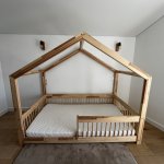 Vaikiška lovytė namelis su čiužiniu