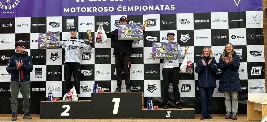Lietuvos motokroso čempionato startas Anykščiuose: Rokiškio sportininkų pasiekimai ir dramatiški momentai