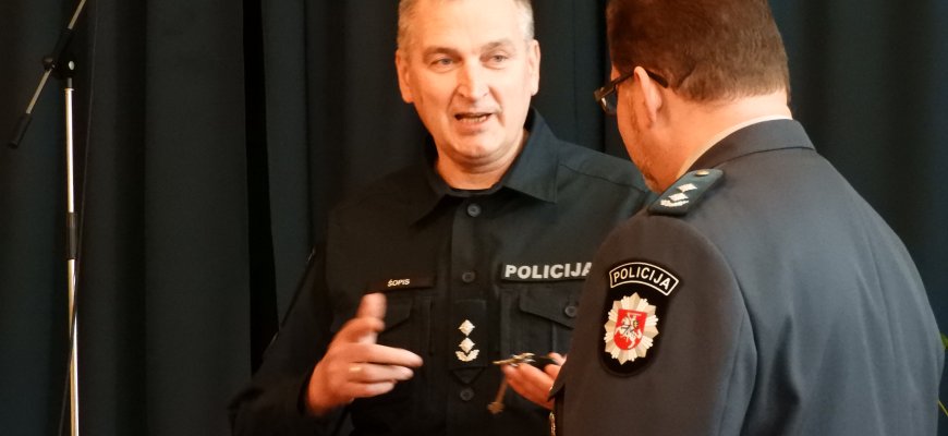 Rokiškio policijos komisariate – dvejopos nuotaikos: išlydėtas senasis ir sutiktas naujasis komisariato viršininkas (foto)
