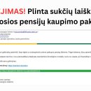 Plinta sukčių laiškai dėl antrosios pensijų kaupimo pakopos – raginame gyventojus būti budrius