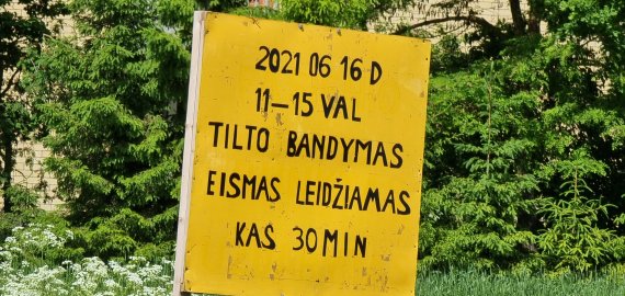 Kamajuose numatoma tilto patikra