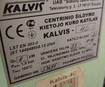 Kieto kuro katilas „Kalvis“