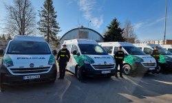 Rokiškio PK kieme – trys nauji automobiliai (foto)