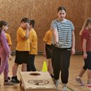 Rokiškio J. Tūbelio progimnazijos pradinių klasių mokinių „Cornhole“ turnyras (foto+video)