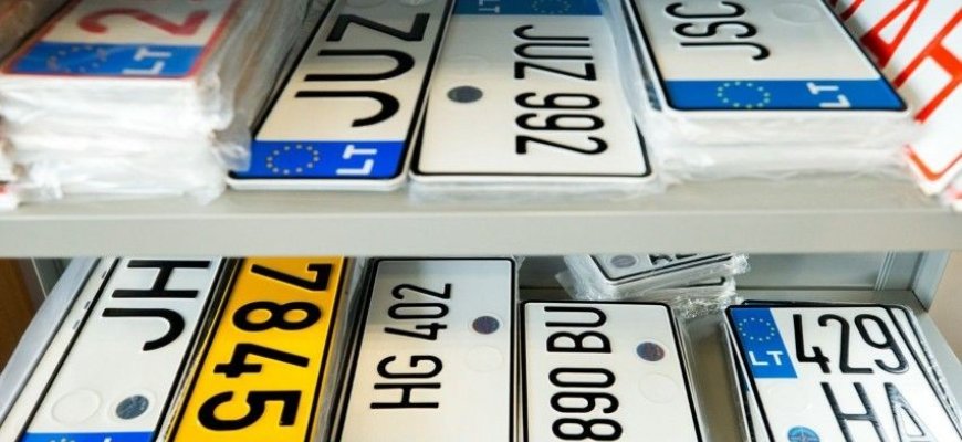 Perpus pinga motorinių transporto priemonių valstybinio numerio ženklai