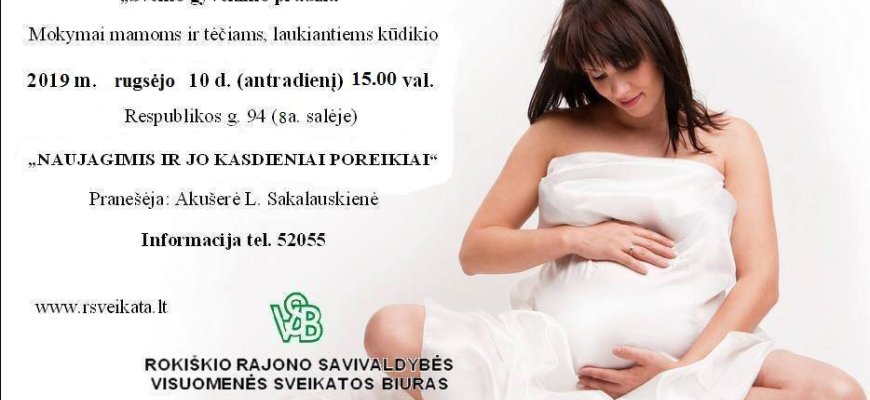 Rugsėjo 10 d. mokymai būsimiesiems tėveliams