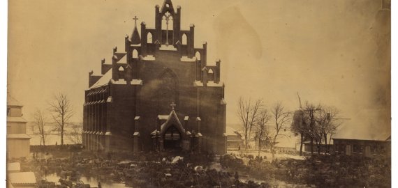 Fotografija daryta XIX amžiuje Rokiškyje 