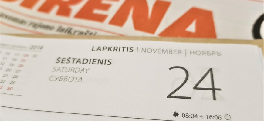 Lapkričio 24-oji Lietuvoje ir pasaulyje
