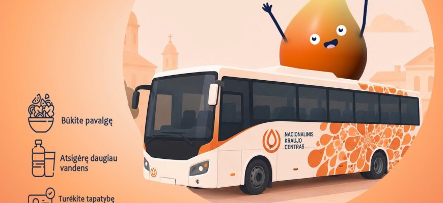 Miesto gimtadienio metu - kraujo donorystės akcija