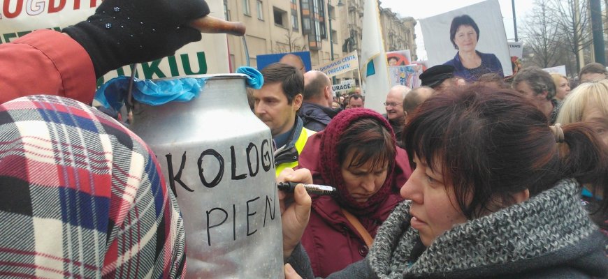 Rokiškio rajono ūkininkai kovoja dėl kaimo ir pienininkystės išlikimo