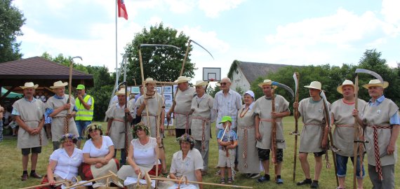 „Pirmosios pradalgės“ varžytuvės: apie dalgių  ir šienpjovio darbo subtilybes (video+ foto)