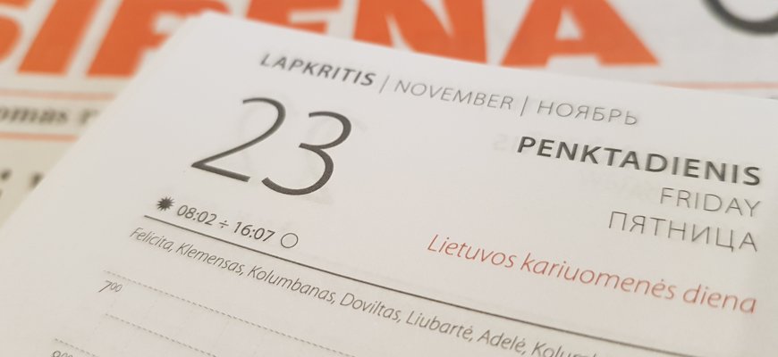 Lapkričio 23-oji Lietuvoje ir pasaulyje