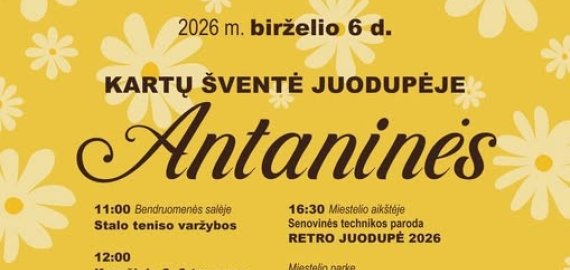 Juodupė kviečia į „Antanines“: miestelį sudrebins tradicinė „Kartų šventė“