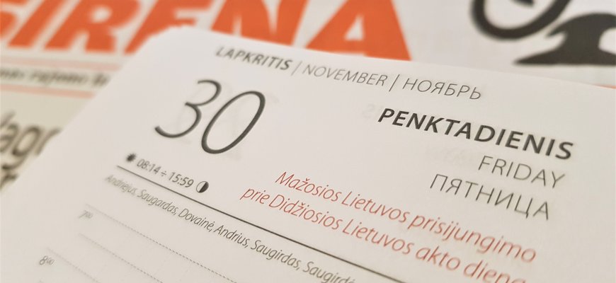 Lapkričio 30-oji Lietuvoje ir pasaulyje