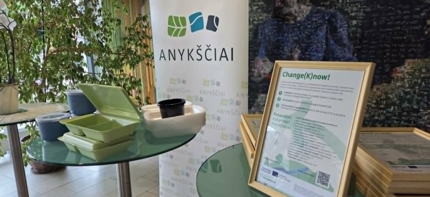 Kaip daugkartiniai indai keičia maisto išsinešimo kultūrą Anykščiuose?