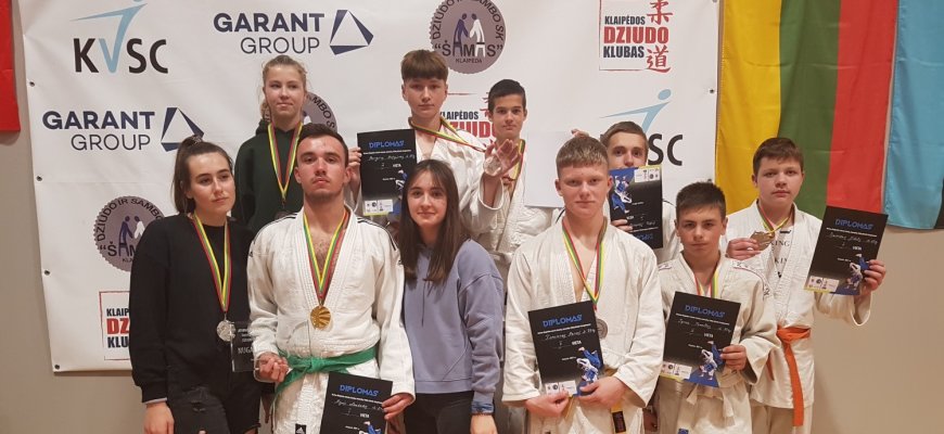 Klaipėdos dziudo čempionate - jaunųjų sportininkų prizinės vietos