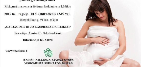 Rugsėjo 10 d. mokymai būsimiesiems tėveliams