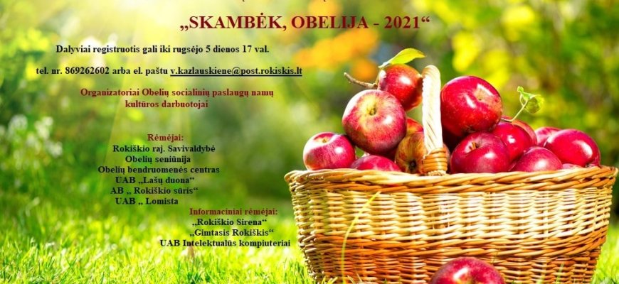 Regioninis duetų ir tercetų šventinis konkursas „Skambėk, Obelija - 2021“