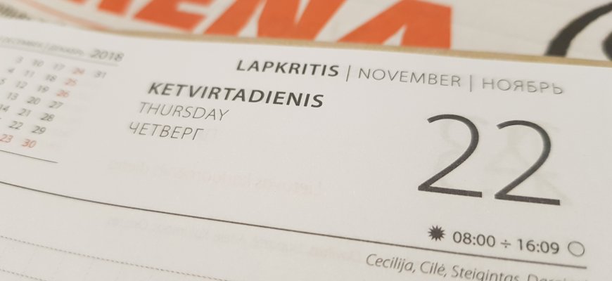 Lapkričio 22-oji Lietuvoje ir pasaulyje