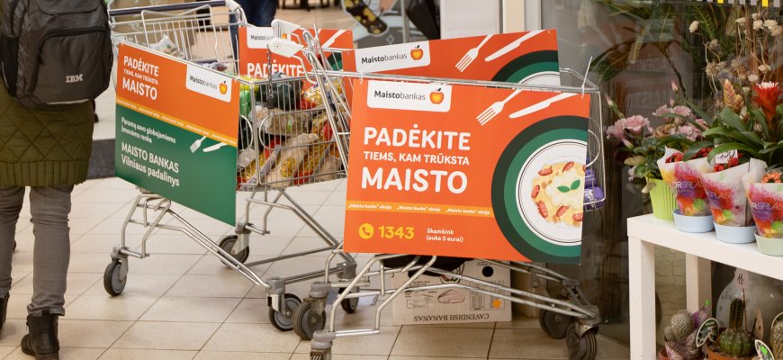 Parduotuvėse – jubiliejinė „Maisto banko“ akcija