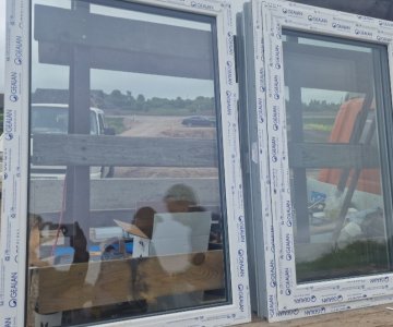 Nauji plastikiniai langai, 3-jų stiklo paketų