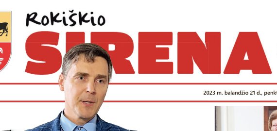 Penktadienio, balandžio 21 dienos, „Rokiškio Sirenos“ numeris iškeliavo į spaustuvę!