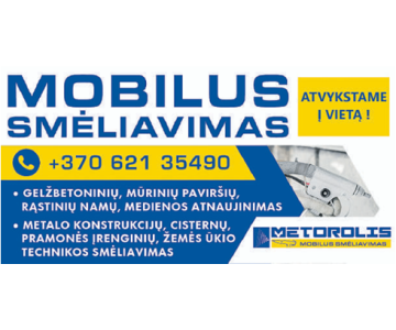 Mobilus smėliavimas