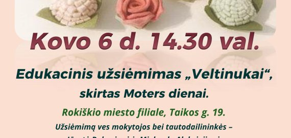 Kovo 6d. edukacinis užsiėmimas 