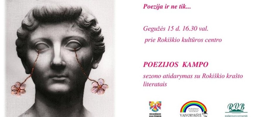 Gegužės 15 dieną vyks poezijos kampo sezono atidarymas