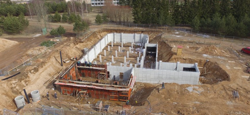 Rokiškio baseino statyba (video, foto)