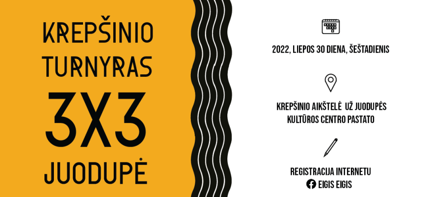 Į Juodupę sugrįžta 3X3 krepšinio turnyras!