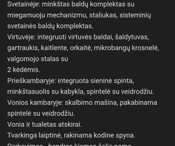 Nuomojamas 1 kambario butas Vilniuje